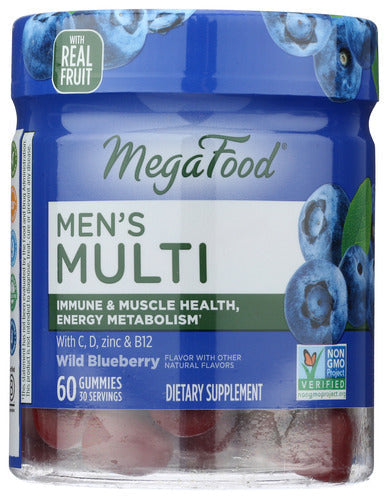 MENS MULTI MEGAFOOD GUMMIES BLUEBER   '051494104354