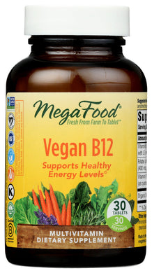 VITAMIN B12 MEGAFOOD 30TAB VEGAN   '051494120019