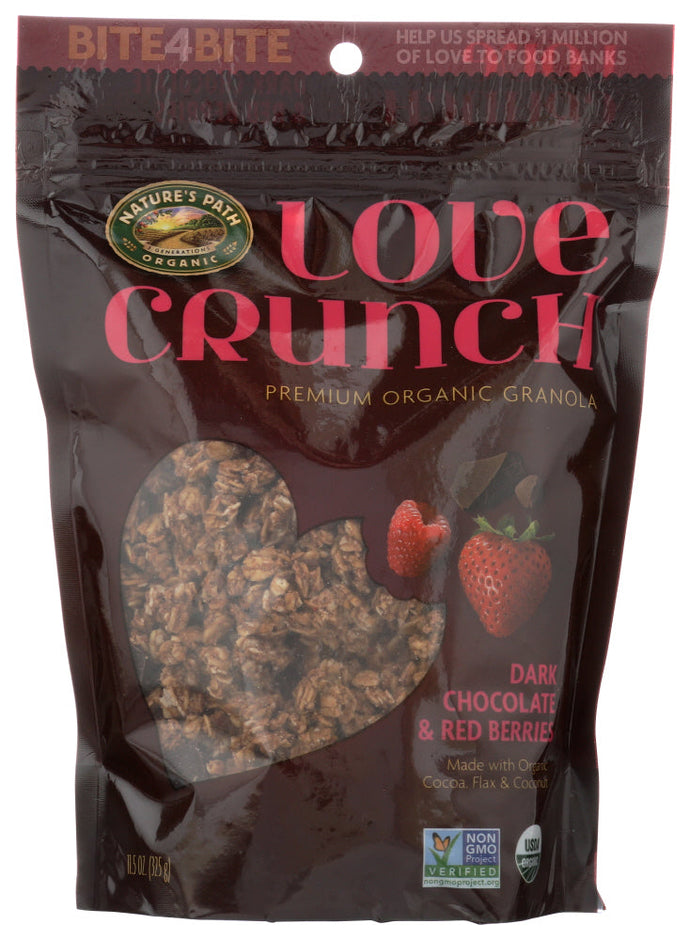 GRANOLA NATURE'S PATH  LOVE CRUNCH DARK CHOCOLATE & BERRY   11.5 OZ  '58449771807