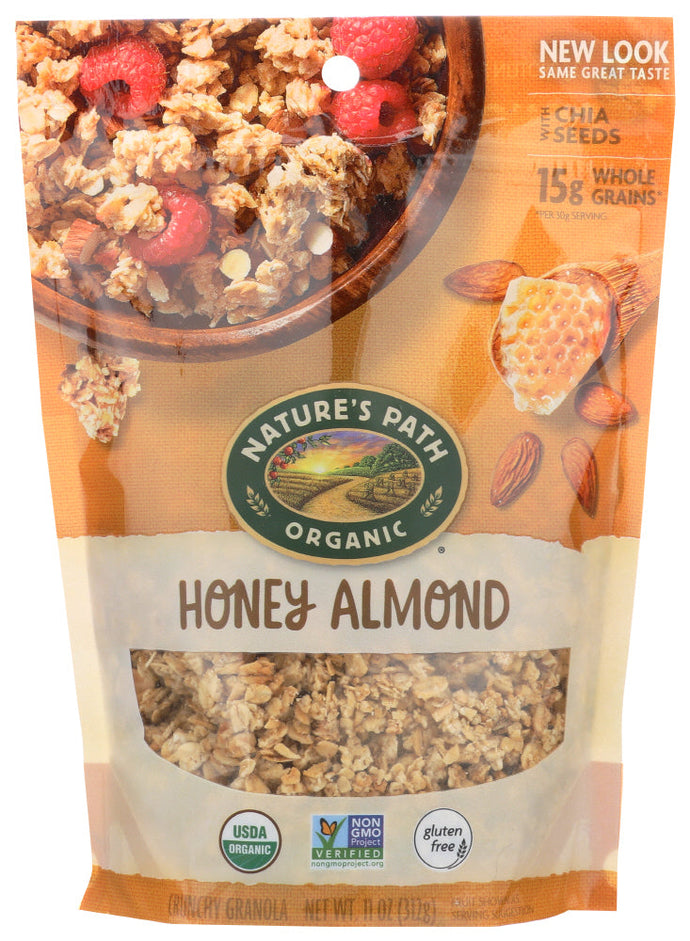 GRANOLA NATURE'S PATH HONEY ALMOND GLUTEN FREE   11 OZ  '058449890379