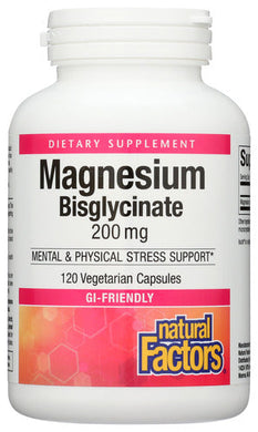 MAGNESIUM BIS NATURAL FACTORS 120CA   '068958016412