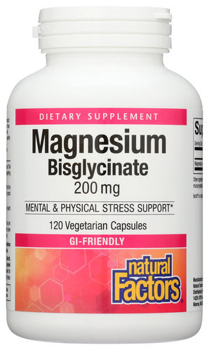 MAGNESIUM BIS NATURAL FACTORS 120CA   '068958016412