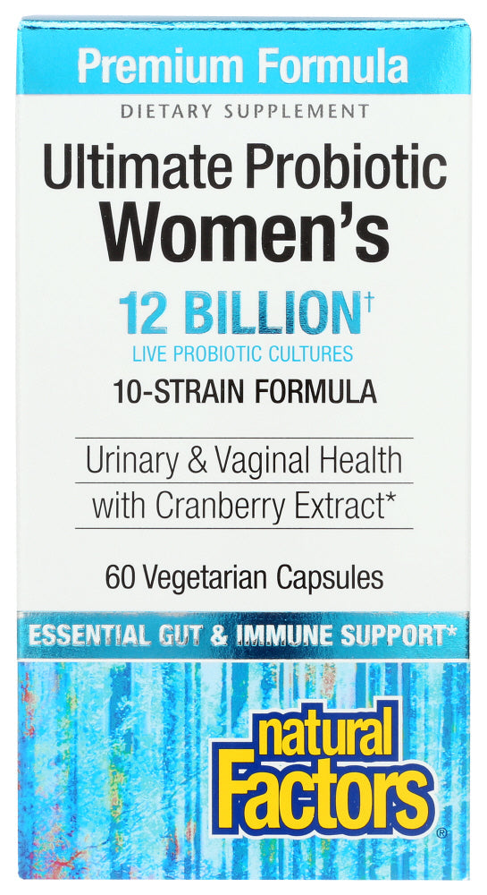 WOMENS PROBIOTIC NATURAL FACTORS, ULTIMATE PROBIOTIC, WOMEN'S FORMULA, 60 CAPSULES '068958018492