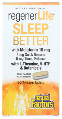 SLEEP BETTER NAT FACTORS REGENERLIF   '068958019031