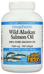 SALMON OIL WILD ALASKAN 180 SG    '068958022574