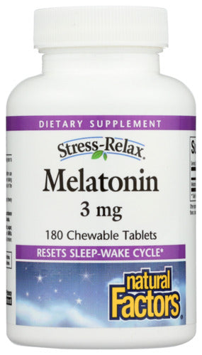 MELATONIN 3MG NATURAL FACTORS 180   '068958027166