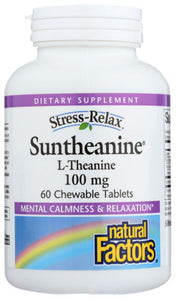 SUNTHEANINE NATURAL FACTORS   '068958028323