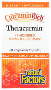 THERACURMIN NATURAL FACTORS 60VCAP    '068958045382