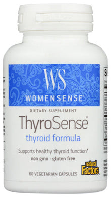 THYROSENSE NATURAL FACTORS 60 CAPS   '068958049403