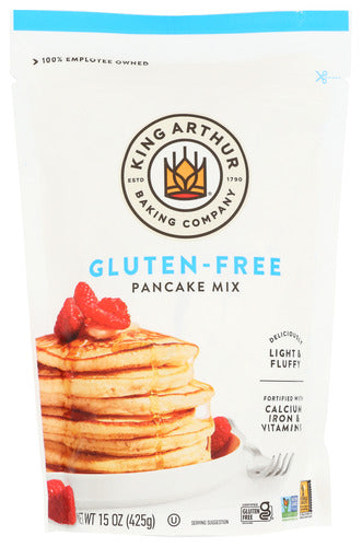 GLUTEN FREE CLASSIC PANCAKE MIX KING ARTHUR FLOUR EASY TO PREPARE PANCAKE MIX, 15 OZ. '071012075034
