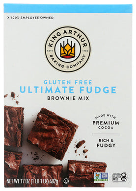 GLUTEN FREE FUDGE BROWNIE MIX KING ARTHUR FLOUR BROWNIE MIX, 17 OZ. '071012075089