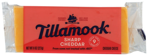 CHEESE TILLAMOOK SHARP CHEDDAR 8OZ   '072830005524