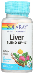 LIVER BLEND SOLARAY 100VCAP   '076280021301