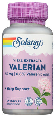 VALERIAN ROOT EXTRACT SOLARAY 60VCA   '076280039009