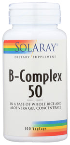B-COMPLEX 50 SOLARAY 100 VCAP   '076280042719