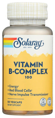 B-COMPLEX 100 SOLARAY 50 VCAP   '076280043006