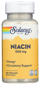 NIACIN SOLARAY 100 VCAP   '076280043631