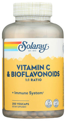 VITAMIN C SOLARAY 250VCAP BIOFLAVON   '076280044331