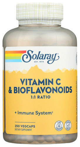 VITAMIN C SOLARAY 250VCAP BIOFLAVON   '076280044331