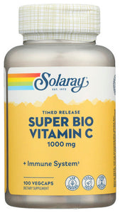 VITAMIN C SOLARAY  BUFFERED  100VCAP '076280044607