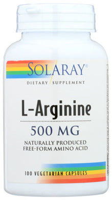 L-ARGININE SOLARAY 100VCAP 500MG   '076280048988