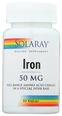 IRON SOLARAY 60CAP 50MG   '076280461053