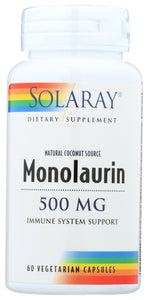 MONOLAURIN SOLARAY 60VCAP 500MG   '076280627541