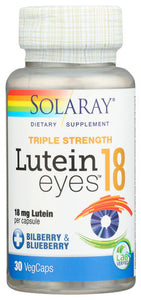 LUTEIN EYES SOLARAY 30VCAP 18MG   '076280832150