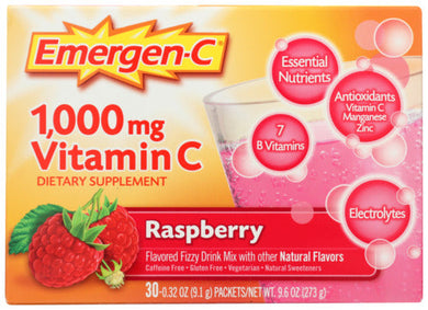 EMERGEN-C 30PK RASPBERRY   '076314302017