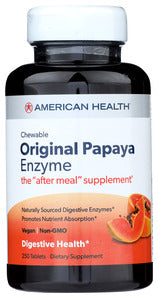 PAPAYA ENZYME AMERICAN HEALTH 250  '076630501040