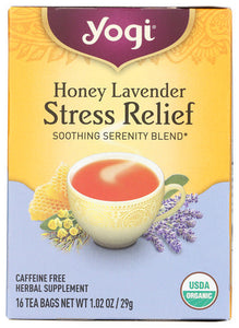 TEA YOGI HNY LAVENDER STRESS RELIEF   '076950204546