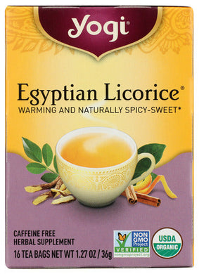 TEA YOGI EGYPTIAN LICORICE   '076950415164