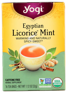 TEA YOGI EGYPT LICORICE MINT   16 CT  '76950415270