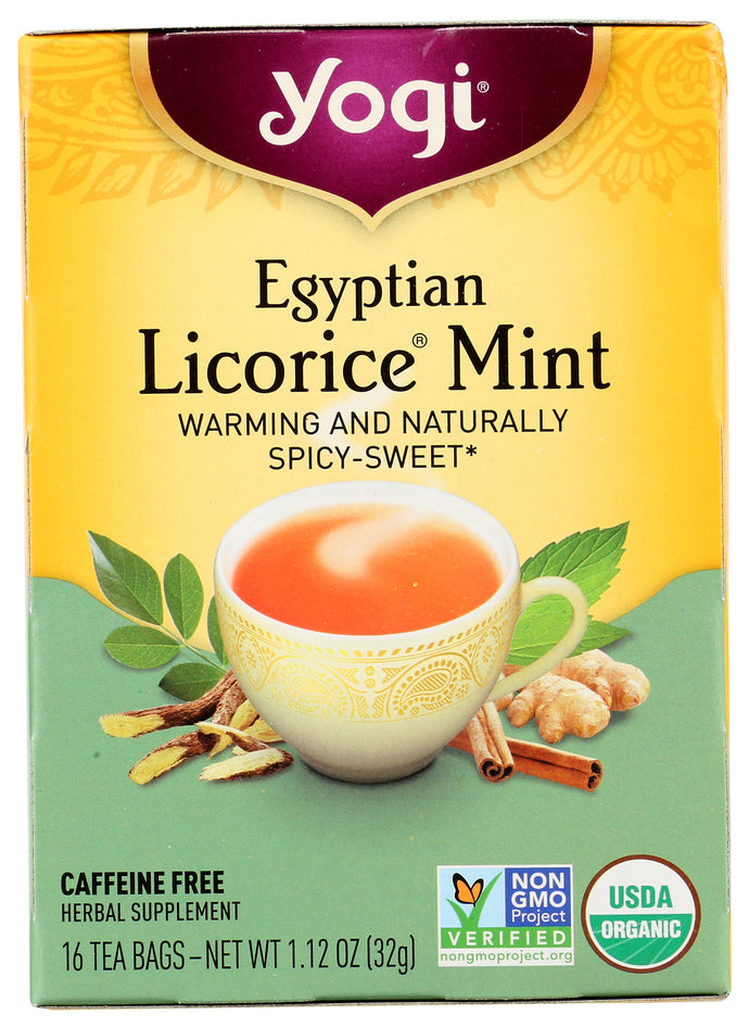 TEA YOGI EGYPT LICORICE MINT   16 CT  '76950415270