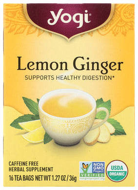 TEA YOGI LEMON GINGER   '076950450172