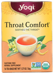 TEA YOGI THROAT COMFORT   '076950450189