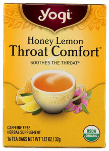 TEA YOGI HNY THROAT COMFORT    '076950450561