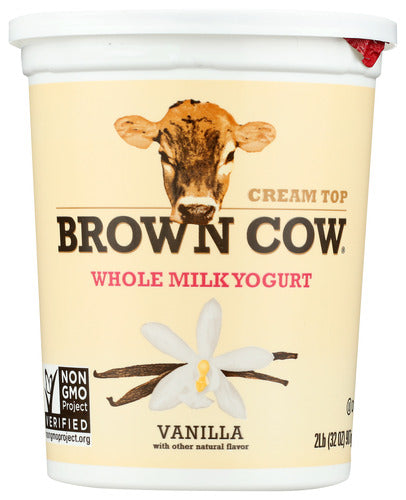 YOGURT BROWN COW VANILLA WHOLE MILK   32 OZ  '088194340614