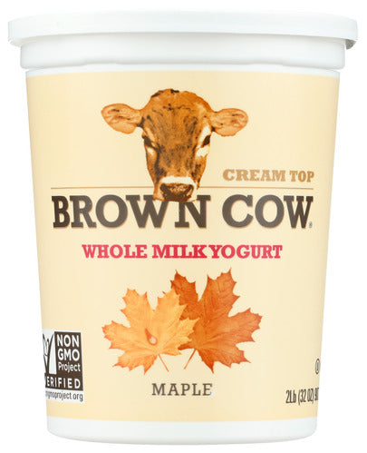 YOGURT BROWN COW MAPLE CREAM   32 OZ  '088194340621
