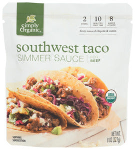 SAUCE SIMPLY OG SW TACO SIMMER   '089836196316
