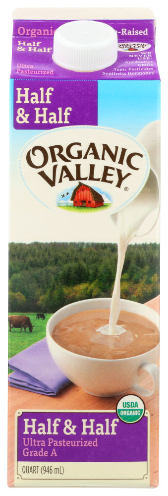 HALF & HALF ORGANIC VALLEY QUART ORGANIC   32 OZ  '093966000337