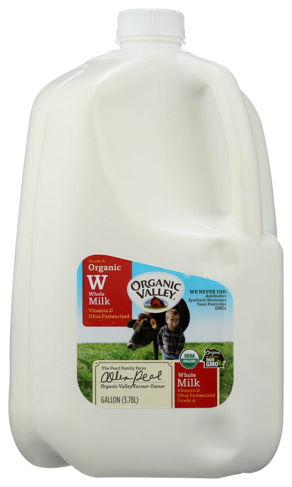 MILK ORGANIC VALLEY ULTRA/PAST WHOLE GALLON   128 OZ  '093966007428