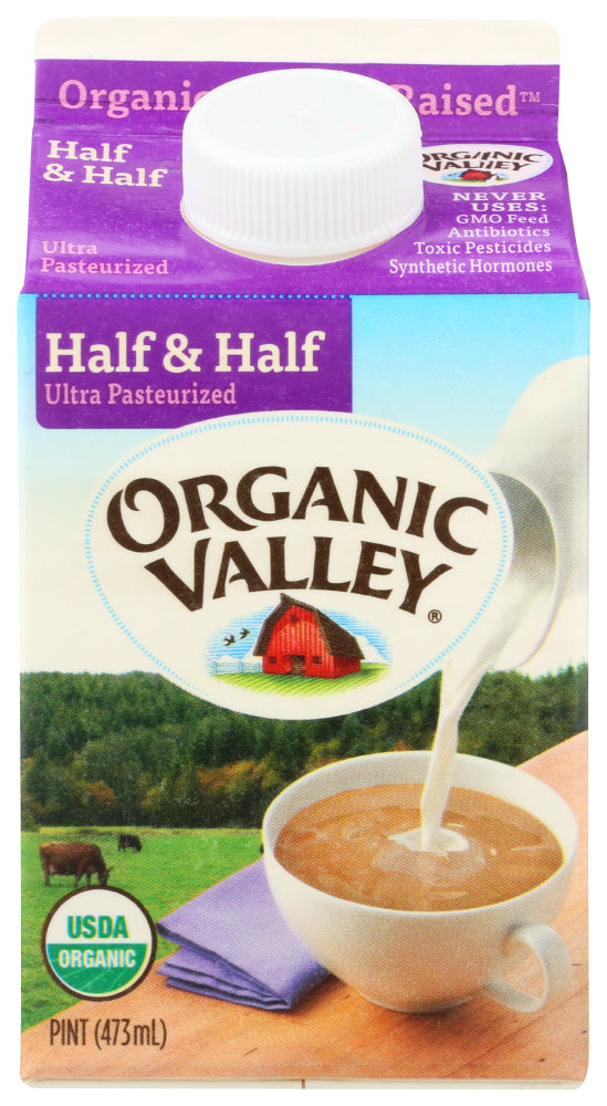 HALF & HALF ORGANIC VALLEY PINT UHT ORGANIC 16 OZ  '093966510522