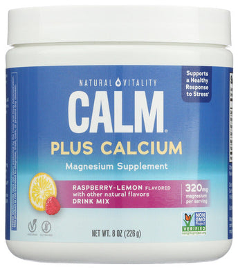 CALM PLUS CALCIUM NAT VIT 8OZ RAS L   '183405043558