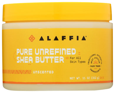 SHEA BUTTER ALAFFIA 11 OZ UNSCENTED   '187132005452