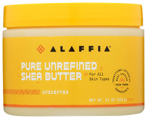SHEA BUTTER ALAFFIA 11 OZ UNSCENTED   '187132005452