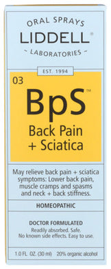 BACK PAIN SCIATICA LIDDELL HOMEOPAT   '363113131963