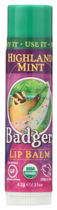 LIP BALM BADGER HIGHLAND MINT   '634084331608