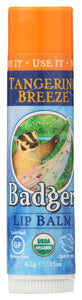 LIP BALM BADGER TANGERINE BREEZE   '634084331615