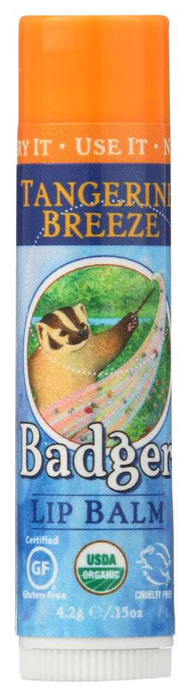 LIP BALM BADGER TANGERINE BREEZE   '634084331615